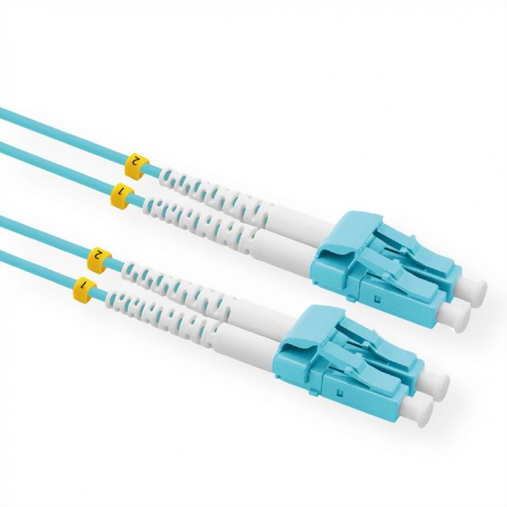 Imagine Cablu fibra optica LC-LC OM3 Low-Loss-Connector 5m Turcoaz, Value 21.99.8824